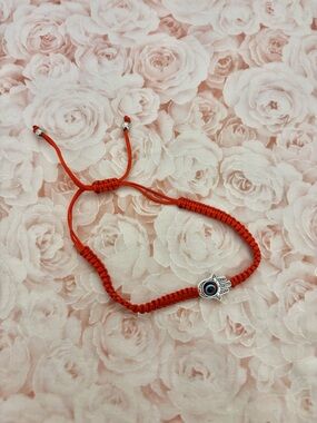 Red Hamsa Charm Bracelet